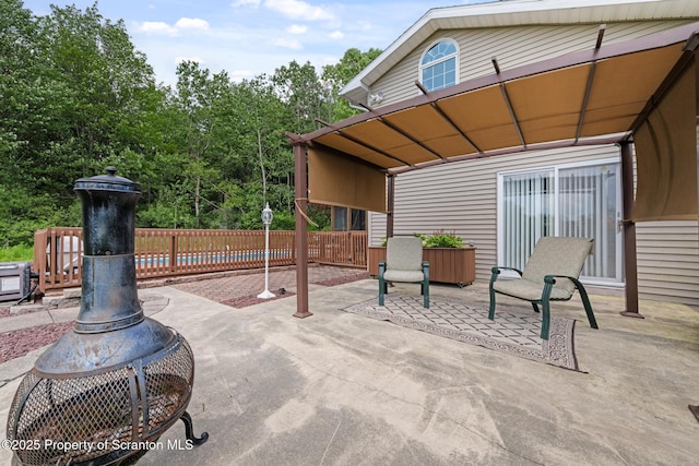 73 Quinton Rd, Scott Twp, PA 18447 - view of patio / terrace with a pool