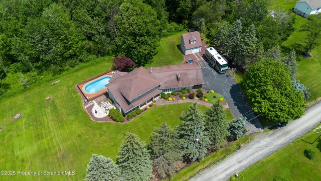 73 Quinton Rd, Scott Twp, PA 18447 - bird's eye view of a pool