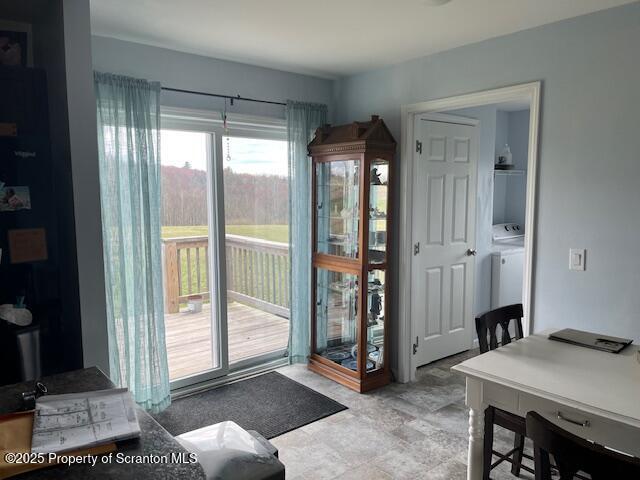 view of doorway to outside