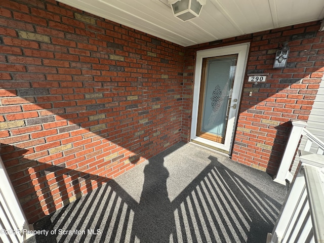 290 Holly Ln, Sturges, PA 18447 - property entrance with brick siding