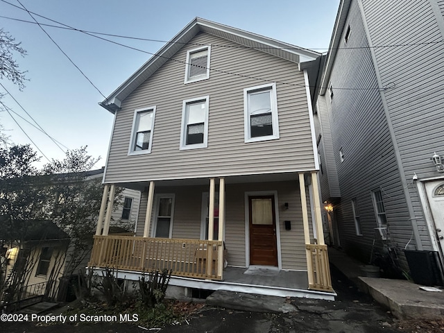 view of front of house with a porch