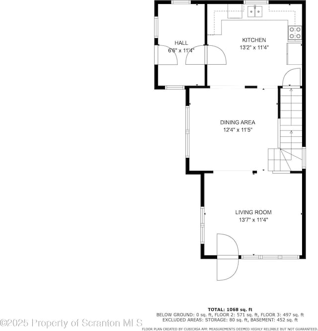 506 Short St, Throop, PA 18512 - floor plan
