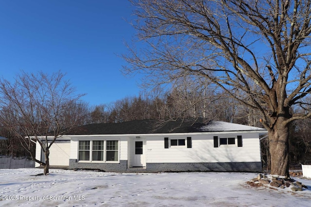 view of ranch-style home