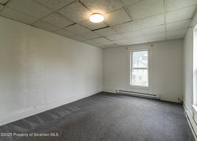 989 Main St, New Milford, PA 18834 - carpeted spare room featuring a drop ceiling