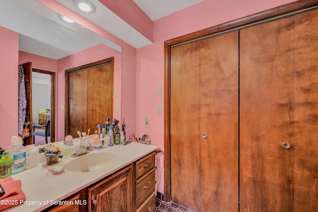 bathroom featuring vanity