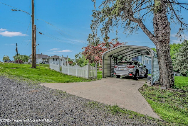 2230 Birney Ave, Scranton, PA 18505 - view of car parking featuring a detached carport and driveway