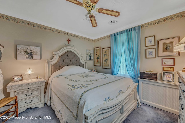 2230 Birney Ave, Scranton, PA 18505 - bedroom featuring carpet and ceiling fan