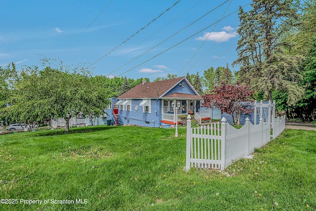 2230 Birney Ave, Scranton, PA 18505 - view of front of property featuring a front yard, covered porch, and roof with shingles