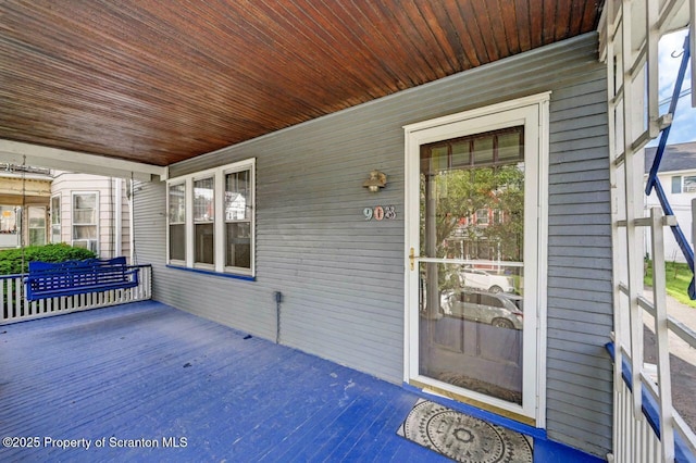 908 Prescott Ave, Scranton, PA 18510 - view of wooden porch