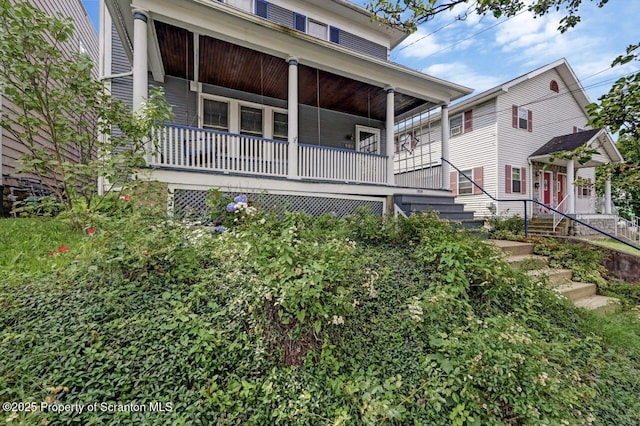 908 Prescott Ave, Scranton, PA 18510 - view of front of property with a porch