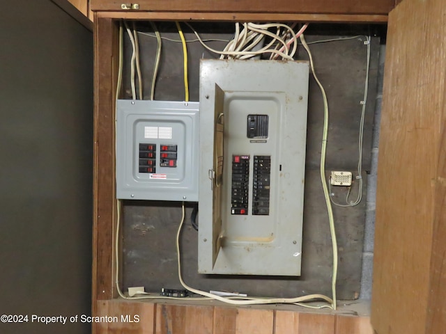 utility room featuring electric panel