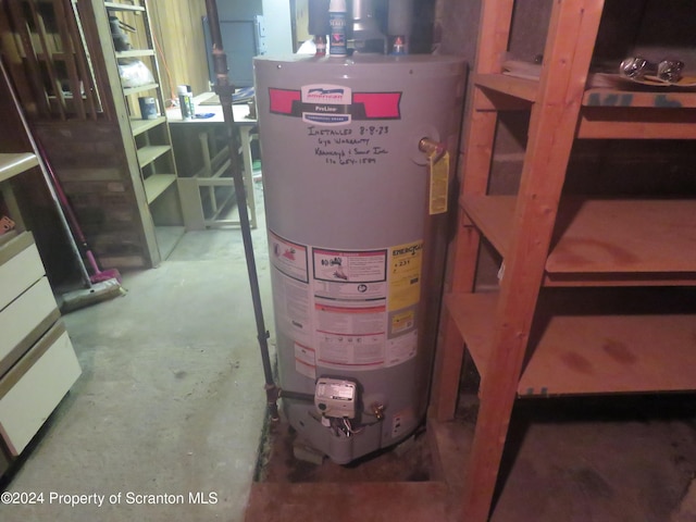 utilities featuring water heater