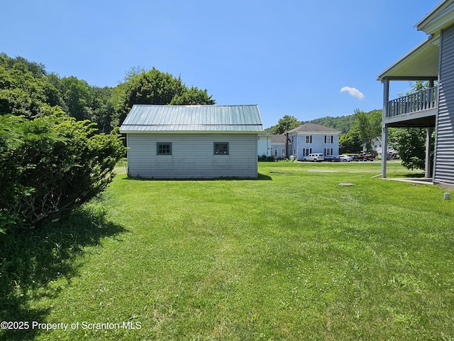 464 Main St, New Milford, PA 18834 - view of green lawn with an outbuilding