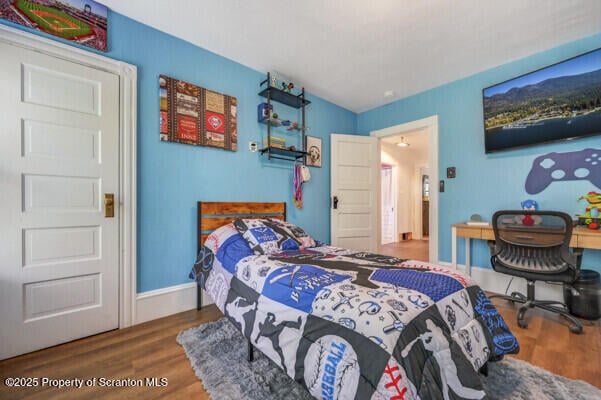 523 Hudson St, Forest City, PA 18421 - bedroom with wood finished floors