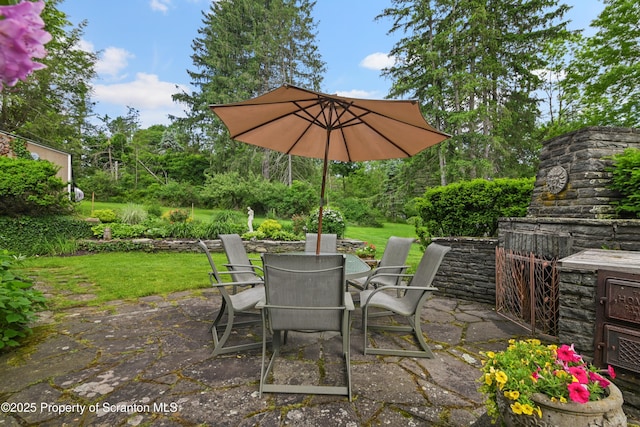 218 Weatherby St, Dalton, PA 18414 - view of patio / terrace with outdoor dining space