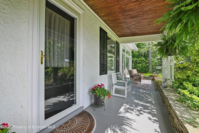 218 Weatherby St, Dalton, PA 18414 - view of patio / terrace with a porch