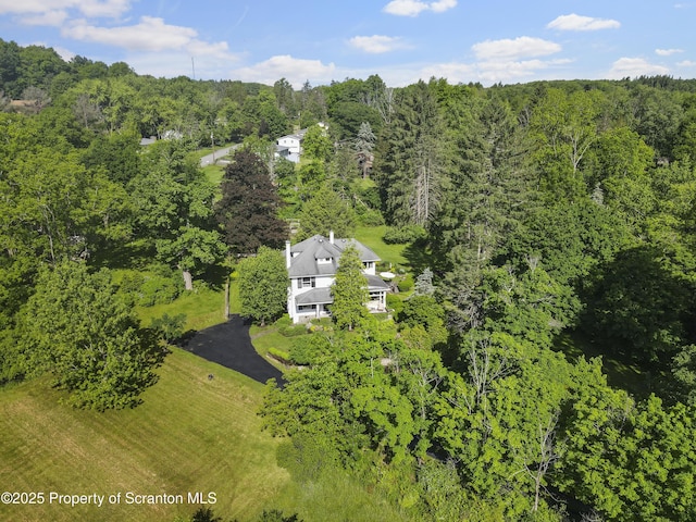 218 Weatherby St, Dalton, PA 18414 - aerial view featuring a wooded view