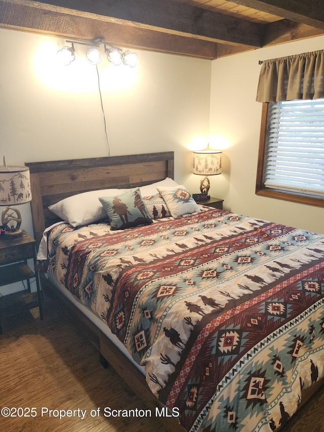 2258 Northgate Ct S Unit 16, Lake Ariel, PA 18436 - bedroom with beam ceiling