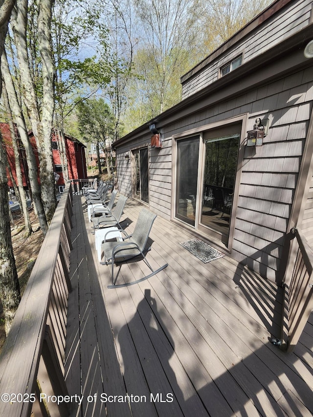 2258 Northgate Ct S Unit 16, Lake Ariel, PA 18436 - view of wooden deck