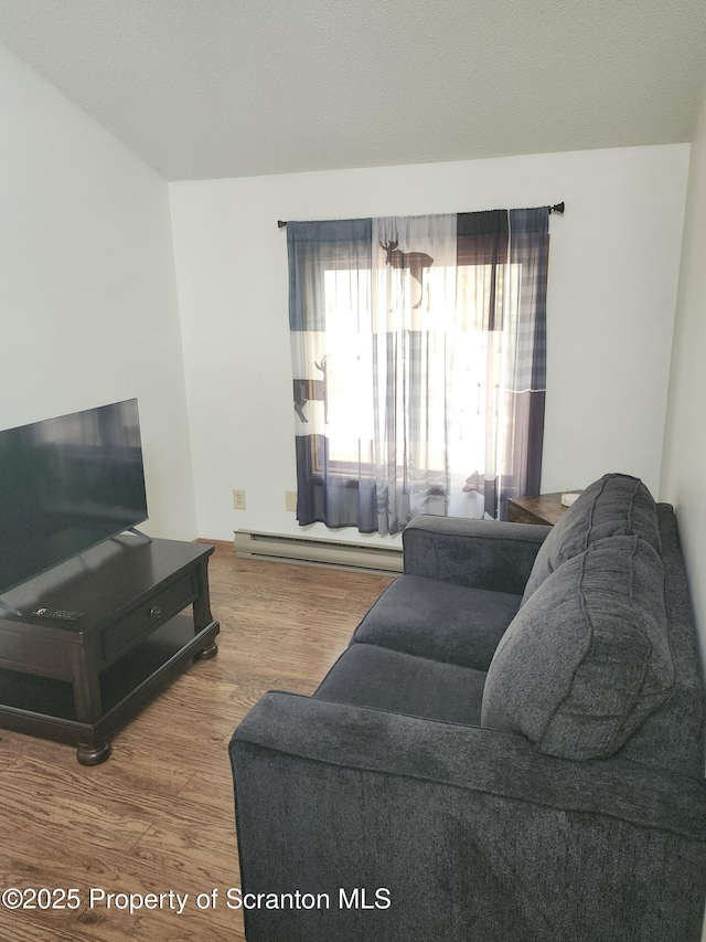 2258 Northgate Ct S Unit 16, Lake Ariel, PA 18436 - living area with baseboard heating and wood finished floors