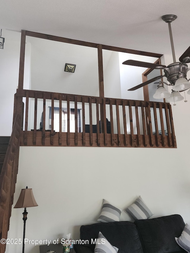 2258 Northgate Ct S Unit 16, Lake Ariel, PA 18436 - stairway with a ceiling fan