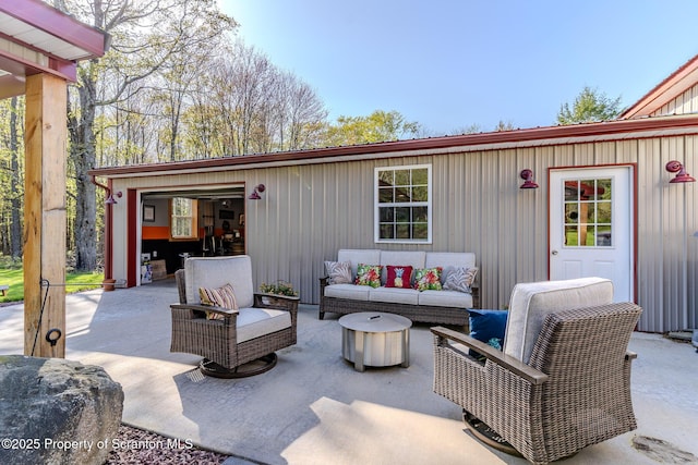 144 Crosstown Hwy, Union Dale, PA 18470 - view of patio featuring outdoor lounge area