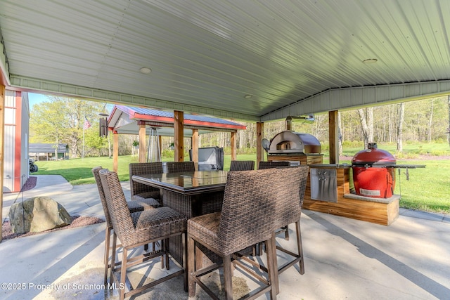 144 Crosstown Hwy, Union Dale, PA 18470 - view of patio with area for grilling and outdoor dining space