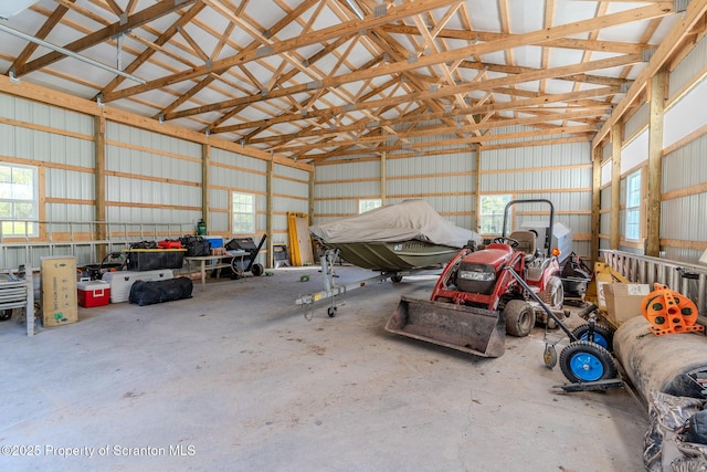 144 Crosstown Hwy, Union Dale, PA 18470 - garage with metal wall