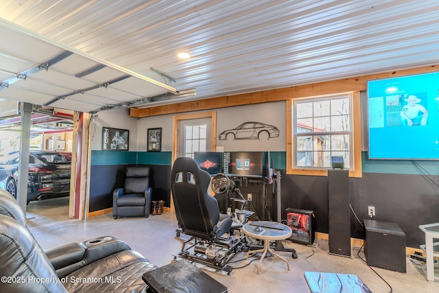 144 Crosstown Hwy, Union Dale, PA 18470 - living room with concrete floors