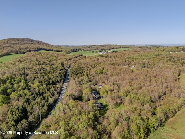 144 Crosstown Hwy, Union Dale, PA 18470 - aerial view of property's location with a heavily wooded area
