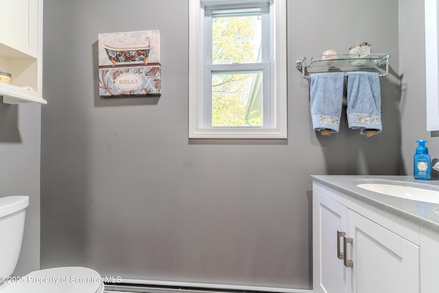 144 Crosstown Hwy, Union Dale, PA 18470 - bathroom with vanity and a baseboard heating unit