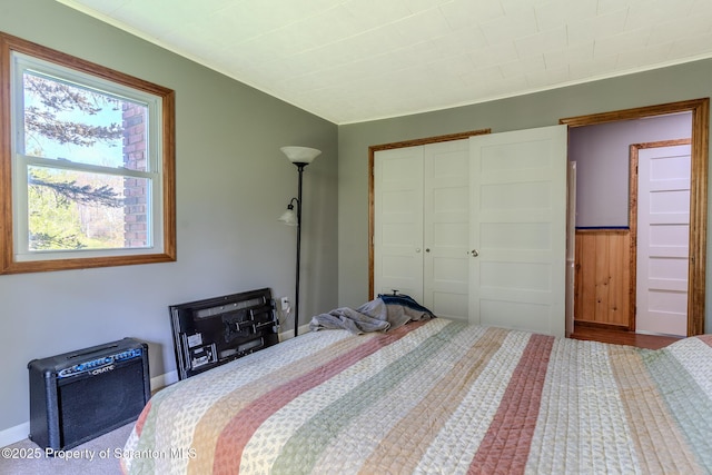 144 Crosstown Hwy, Union Dale, PA 18470 - bedroom featuring a closet and ornamental molding