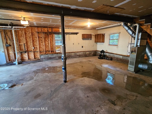 1120 Woodlawn St Unit L10, Scranton, PA 18509 - basement featuring heating unit and a garage
