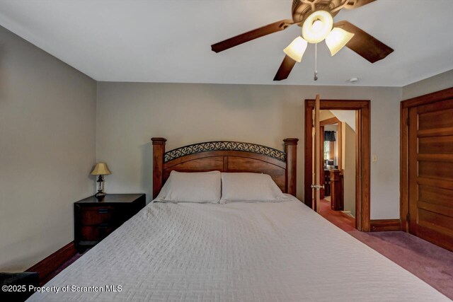 1120 Woodlawn St Unit L10, Scranton, PA 18509 - bedroom featuring baseboards and a ceiling fan