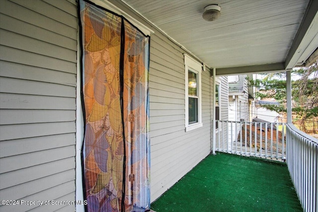 exterior space with covered porch