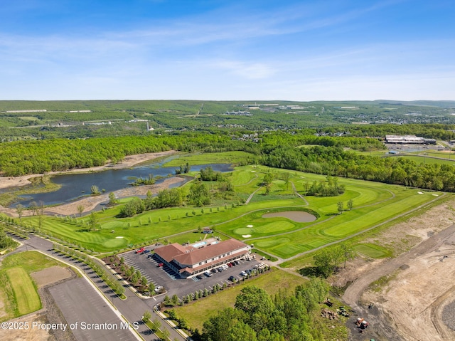 442 Shadow Wood Cir, Archbald, PA 18403 - aerial view of a large body of water and a local golf course