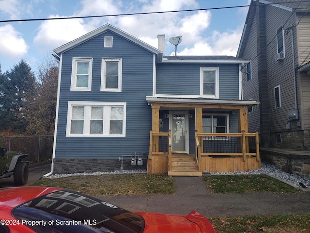 view of front of house with a porch