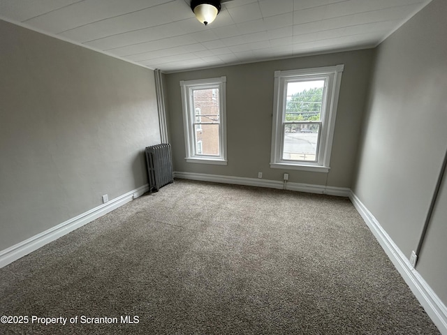1132 Chestnut St, Allentown, PA 18109 - carpeted spare room with radiator heating unit and baseboards
