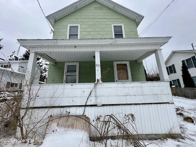 view of front of property