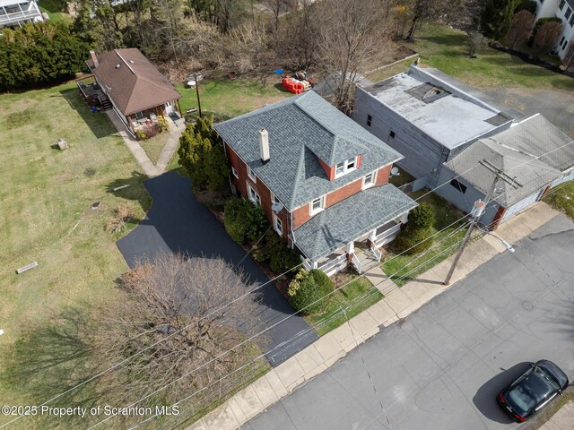 347 Orchard St, Old Forge, PA 18518 - birds eye view of property