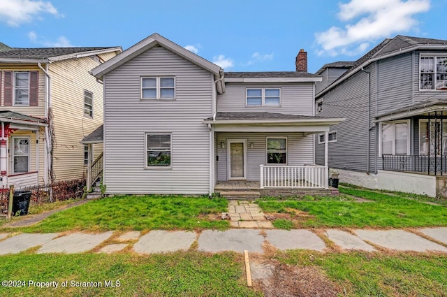 view of front of home with a porch