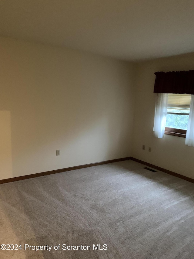 view of carpeted empty room