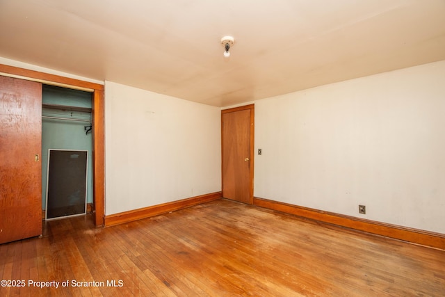 517 Emmett St, Scranton, PA 18505 - unfurnished room featuring hardwood / wood-style flooring and baseboards