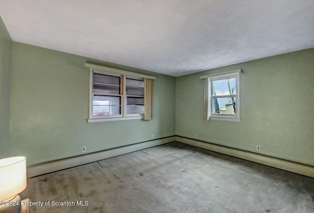 view of carpeted empty room