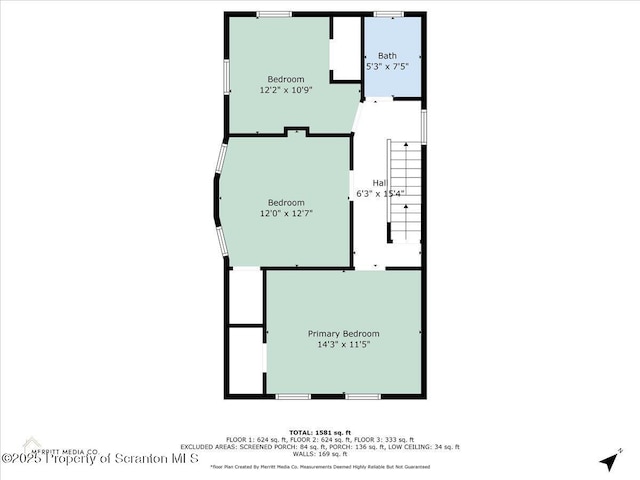 126 Crown Ave, Scranton, PA 18505 - view of floor plan / room layout