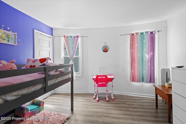 126 Crown Ave, Scranton, PA 18505 - bedroom with wood finished floors and baseboards