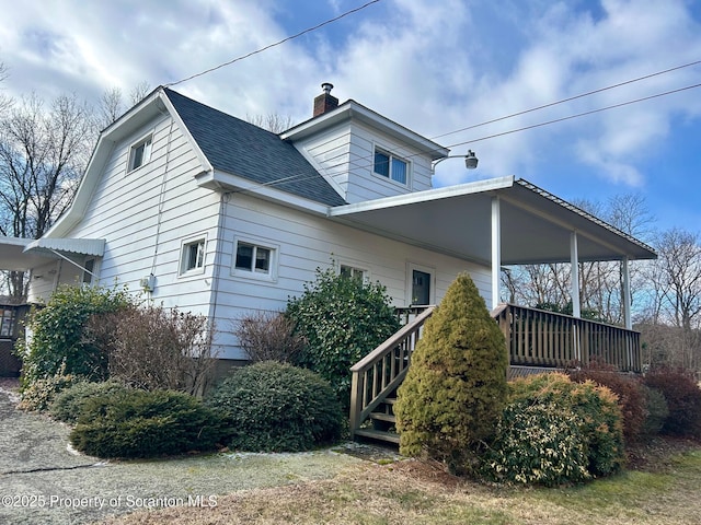 view of back of property