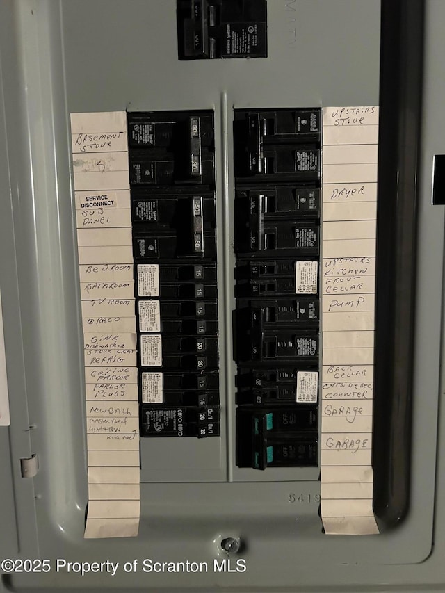 utility room featuring electric panel