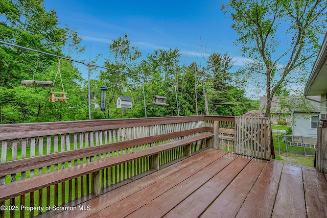 308 Melrose Ave, Clarks Summit, PA 18411 - view of wooden terrace