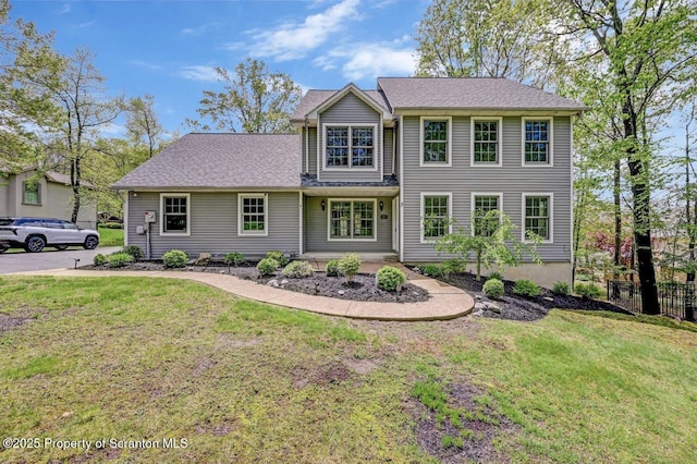 27 Emerson Dr, Moosic, PA 18507 - view of front of house featuring a front lawn